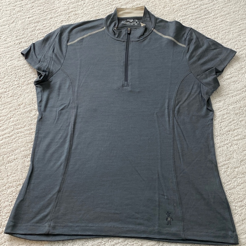 Smartwool shirt, quarter zip and short sleeve, merino wool